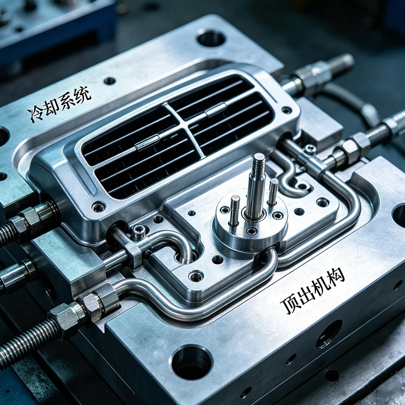 Aluminum Auto Air Outlet Die Casting Mold-detail3 Aluminum Auto Air Outlet Die Casting Mold-detail3